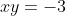 xy=-3