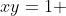 xy=1 