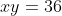 xy=36