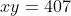 xy=407