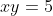 xy=5