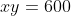 xy=600