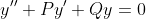 y''+Py'+Qy=0