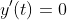 y'(t)=0