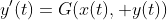 y'(t)=G(x(t), y(t))