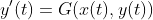 y'(t)=G(x(t),y(t))