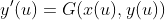y'(u)=G(x(u),y(u))