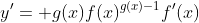 y'= g(x)f(x)^{g(x)-1}f'(x)