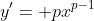 y'= px^{p-1}