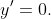 y'=0.