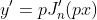 y'=pJ'_n(px)