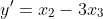 y'=x_{2}-3x_{3}