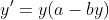 y'=y(a-by)