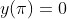 y(\pi)=0