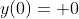 y(0)= 0
