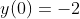 y(0)=-2