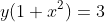y(1+x^2)=3