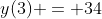 y(3) = 34