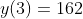 y(3)=162