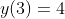 y(3)=4