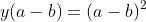 y(a-b)=(a-b)^2
