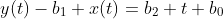 y(t)-b_1 x(t)=b_2 t+b_0