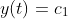 y(t)=c_1\;e^{-3t}+c_2\;e^{2t}