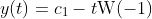 y(t)=c_1-t\text{W}(-1)