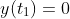 y(t_1)=0
