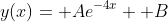 y(x)= Ae^{-4x}+ B