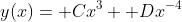 y(x)= Cx^3+ Dx^{-4}