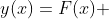 y(x)=F(x) 