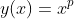 y(x)=x^{p}