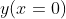 y(x=0)