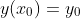y(x_0)=y_0
