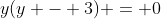 y(y - 3) = 0