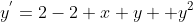 y^{'}=2-2 x y +y^{2}