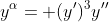 y^{\alpha}= (y')^3y''