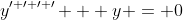y^{\prime \prime \prime \prime} + y = 0