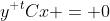 y^{\textsc t}Cx = 0