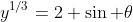 y^{1/3}=2 \sin \theta