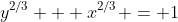 y^{2/3} + x^{2/3} = 1