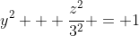 y^2 + \frac{z^2}{3^2} = 1