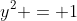 y^2 = 1