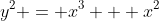 y^2 = x^3 + x^2