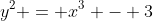 y^2 = x^3 - 3