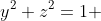 y^2+z^2=1 