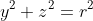 y^2+z^2=r^2