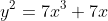 y^2=7x^3+7x