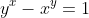 y^x-x^y=1
